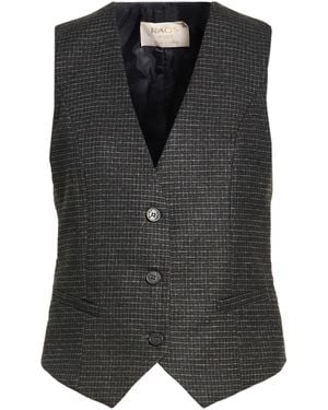 Kaos Tailored Vest Polyester, Viscose, Elastane - Black