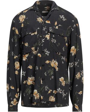 A.B.C.L. A.B.C. Charcoal Shirt Rayon - Gray