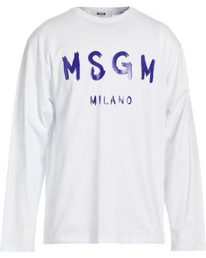 MSGM T-Shirt Cotton - White