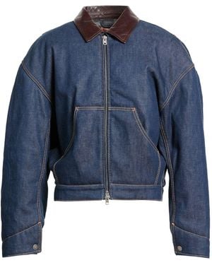 Acne Studios Denim Outerwear Cotton, Lambskin - Blue
