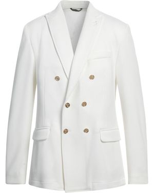 Daniele Alessandrini Blazer Polyester, Elastane - White