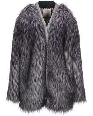 Marco De Vincenzo Shearling & Teddy - Grey