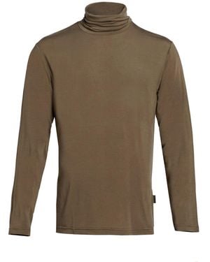 Takeshy Kurosawa Turtleneck Tencel, Wool, Elastane - Green