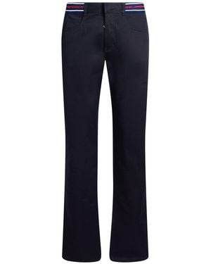 Frankie Morello Midnight Trousers Cotton, Elastane - Blue