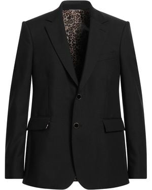 PT Torino Blazer Virgin Wool, Mohair Wool - Black