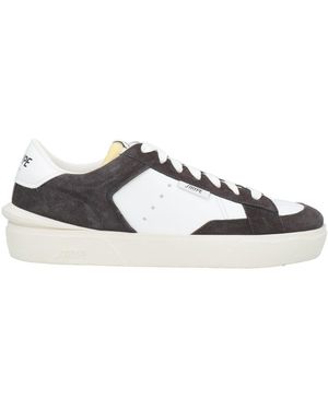 Strype Charcoal Sneakers Leather - White