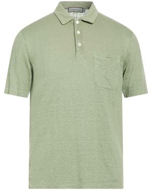 Canali Polo Shirt Linen - Green