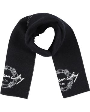 Givenchy Scarf Wool, Virgin Wool, Elastane - Blue