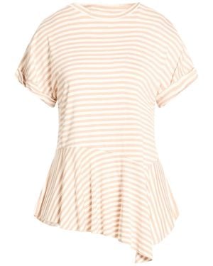 B.yu T-Shirt Viscose, Elastane - Natural
