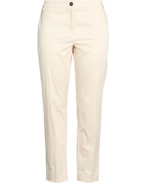 Marella Cream Pants Cotton, Elastane - Natural