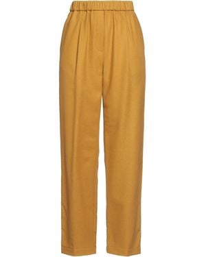 forte_forte Trousers Wool, Polyamide - Yellow