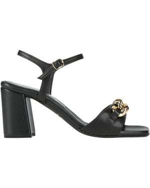 Valleverde Sandals Textile Fibers - Black