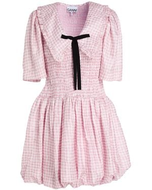 Ganni Mini Dresses - Pink