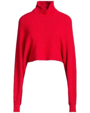 Rebel Queen Rollkragenpullover - Rot