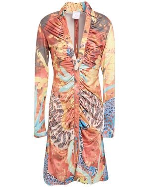 Stella Jean Mini Dress Polyester, Elastane - White