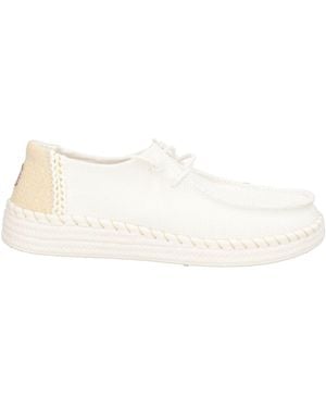 HEYDUDE Lace-Up Shoes Textile Fibers - Natural