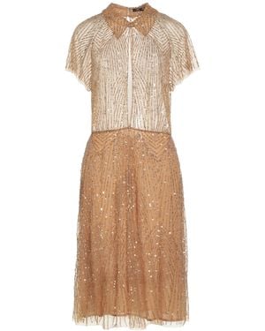 Elisabetta Franchi Midi Dress Polyamide, Glass - Natural