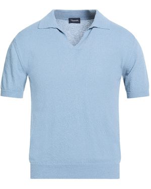 Drumohr Polo Shirt Cotton, Polyamide - Blue