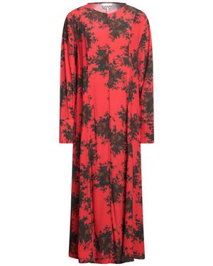 Ganni Vestito Lungo - Rosso
