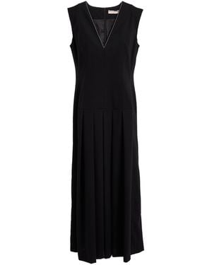 Purotatto Maxi Dress Viscose, Polyester, Elastane - Black