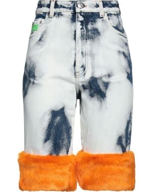Gcds Denim Shorts Cotton - Blue