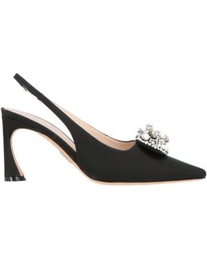 Rodo Pumps Textile Fibers - Black