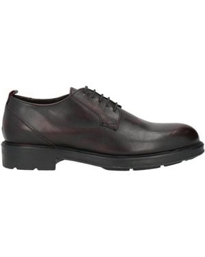 Hundred 100 Burgundy Lace-Up Shoes Leather - Brown