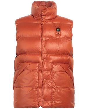 Blauer Gilet - Orange