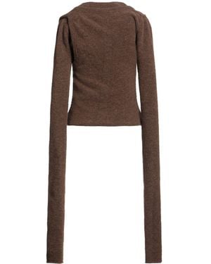 Rick Owens Chocolate Midi Dress Alpaca Wool, Polyamide, Wool, Elastane - Brown