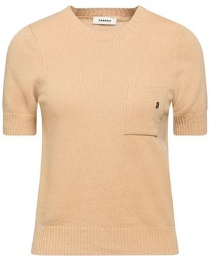 Sandro Sand Sweater Wool - Natural