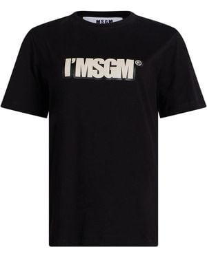 MSGM T-Shirts - Black