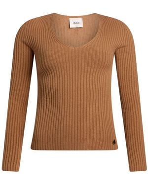 Dixie Camel Sweater Viscose, Polyester, Polyamide - Brown