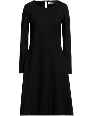 European Culture Midi Dress Viscose, Polyamide, Elastane - Black