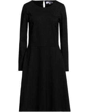 European Culture Midi Dress Viscose, Polyamide, Elastane - Black