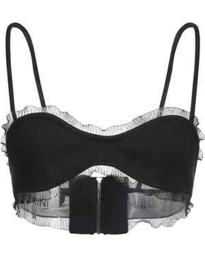 Ganni Top Organic Cotton - Black