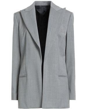 Helmut Lang Blazer Wool, Virgin Wool, Elastane - Gray