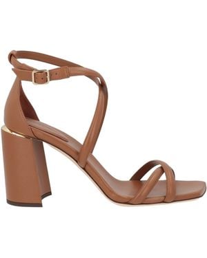 Jimmy Choo Tan Sandals Leather - Pink