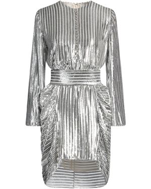 Sandra Mansour Mini Dress Viscose, Silk, Metallic Fiber - Gray