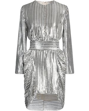 Sandra Mansour Mini Dress Viscose, Silk, Metallic Fibre - Grey