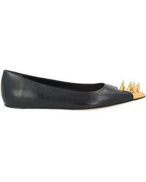 McQueen Ballet Flats Leather - Black