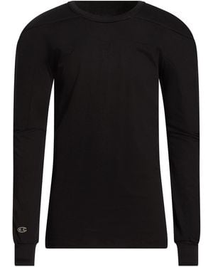 Rick Owens X Champion T-Shirt Cotton - Black