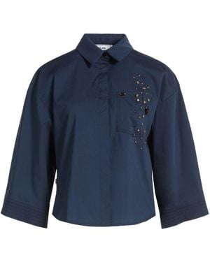 Jijil Shirt Cotton, Polyamide, Elastane - Blue