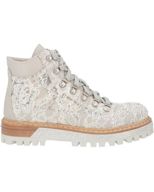 Le Silla Ankle Boots Leather, Textile Fibers - Natural