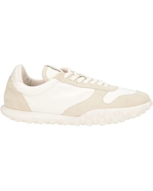 Jil Sander Ivory Trainers Leather, Textile Fibres - Natural