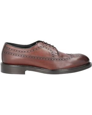 RICHARD OWE'N Chocolate Lace-Up Shoes Leather - Brown