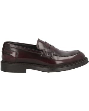 Doucal's Burgundy Loafers Leather - Brown