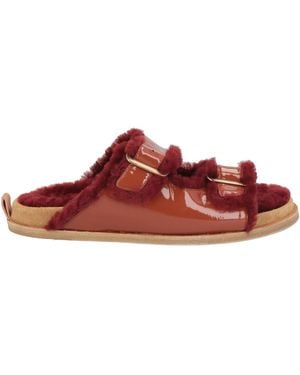 forte_forte Sandals Shearling - Red