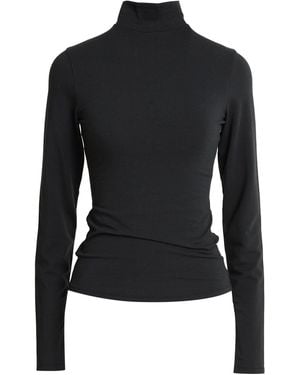 Skims Charcoal T-Shirt Cotton, Elastane - Black