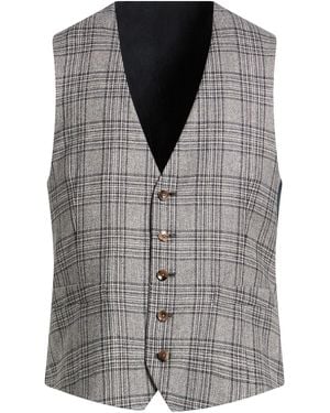 Lardini Midnight Tailored Vest Silk, Wool - Grey