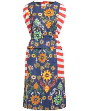 Rianna + Nina Midi Dress Cotton, Viscose - White
